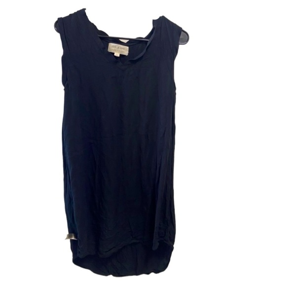 Anthropologie Cloth & Stone Medium black dress w tiny ruffles $50 - Picture 1 of 5